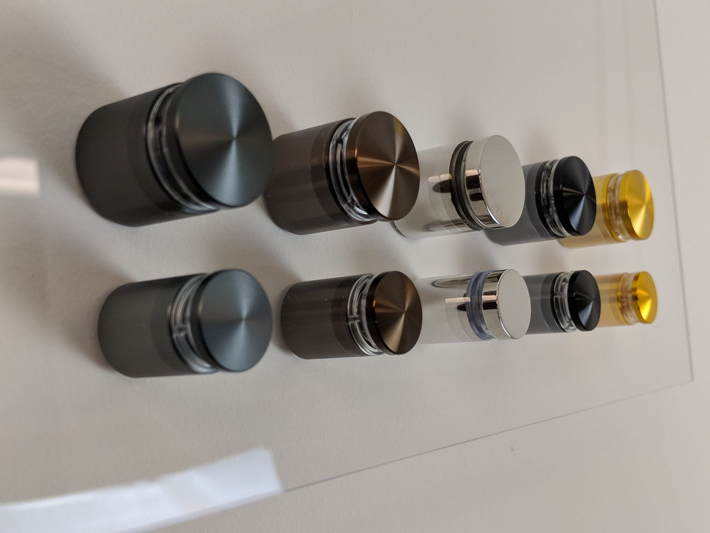 5x7 Acrylic Floating Frame Easy-Hang Wire Bracket and Standoff Bolts