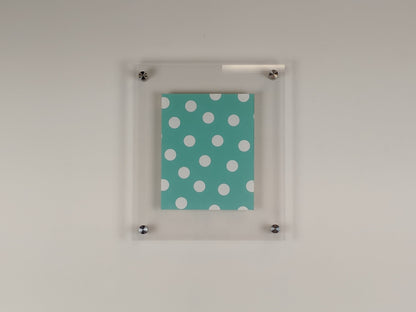 8x10 Acrylic Floating Frame Easy-Hang Wire Bracket and Standoff Bolts