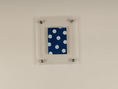 5x7 Acrylic Floating Frame Easy-Hang Wire Bracket and Standoff Bolts
