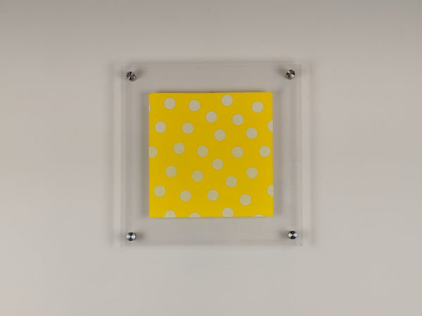 12x12 Acrylic Frame Easy-Hang Square With Standoff Bolts
