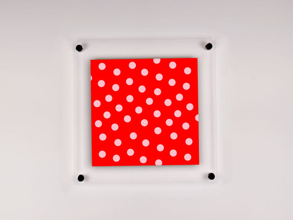 16x16 Acrylic Frame Easy-Hang Square With Standoff Bolts